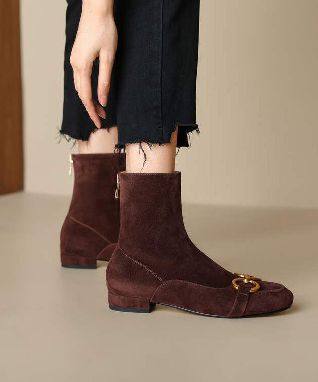 Comfy Sequined Splicing Boots Blue Suede