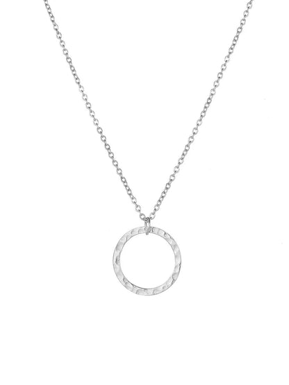 Luxe Organic Open Circle Necklace