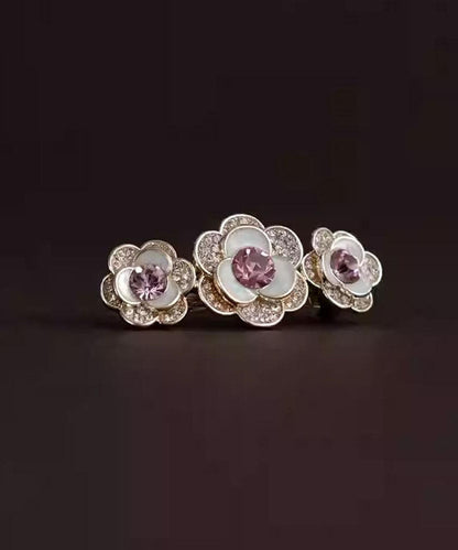 Light Purple Alloy Zircon Hairpin