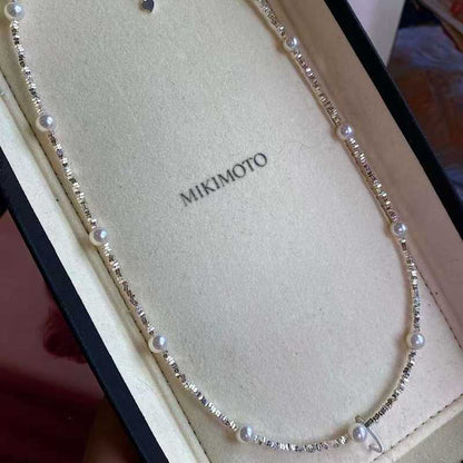 5.5～6mm Freshwater Pearl Necklace in S925 Sterling Silver