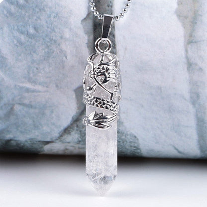 Natural Stone Pendant Necklace