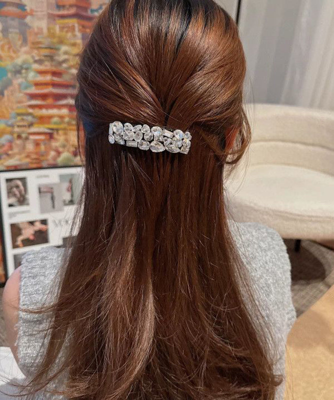 White Acrylic Zircon Hairpin