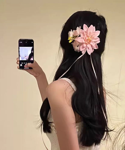 Novelty Pink Alloy Ribbon Hairpin