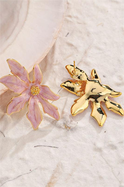 Enamel Stud Earrings
