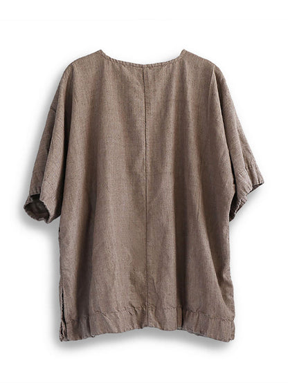 Summer Buckle Ramie Shirt