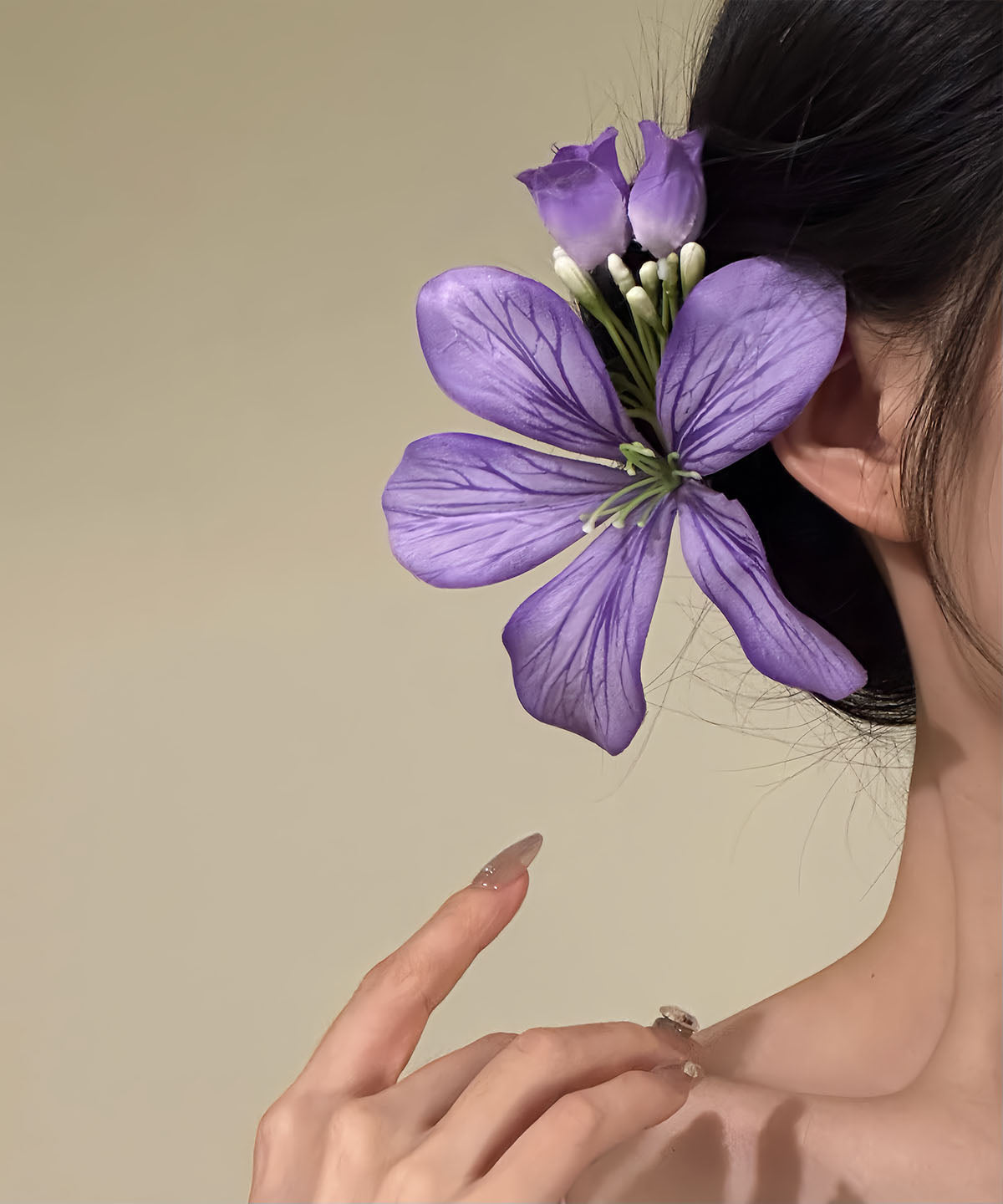 Original Design Purple Metal Hairpin