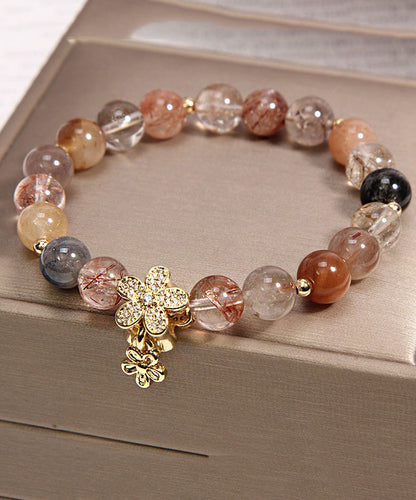 Handmade Multicolour Crystal Zircon Charm Bracelet