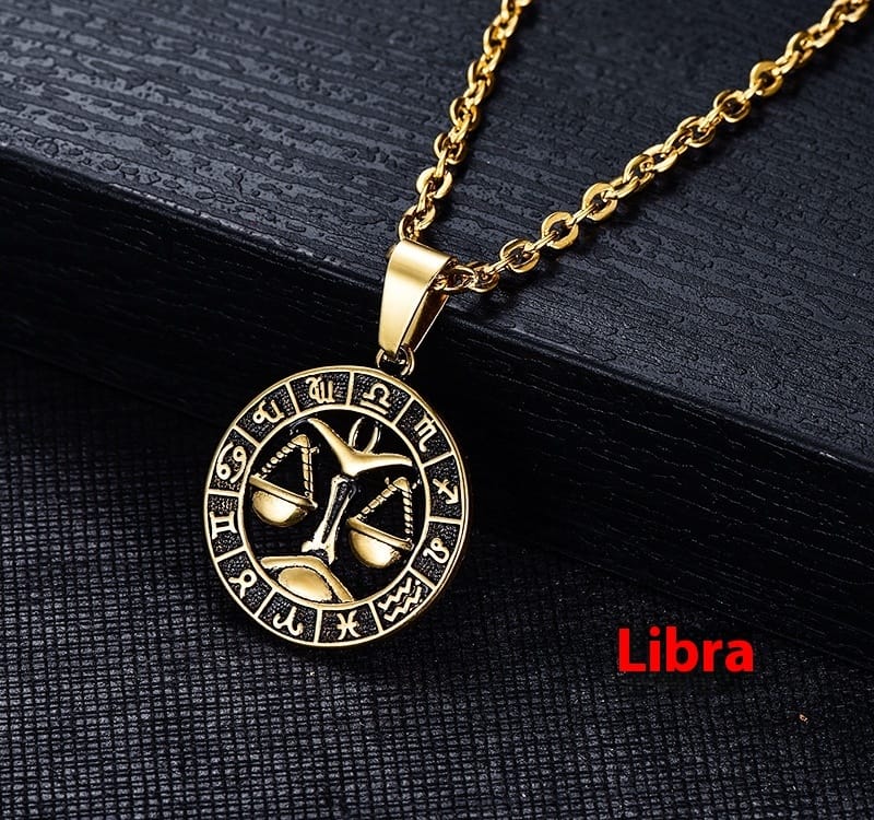 Celestial Zodiac Amulet Necklace