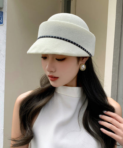 Yellow Thin Breathable Knit Sun Hat