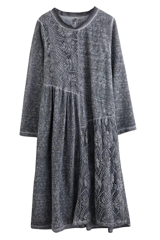 - Lace Panel Dress