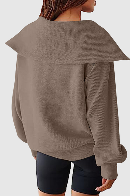 Street Color Zipper Turndown Collar Hoodies(6 Colors)