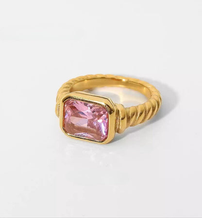 Luxe Bold Crystal Ring