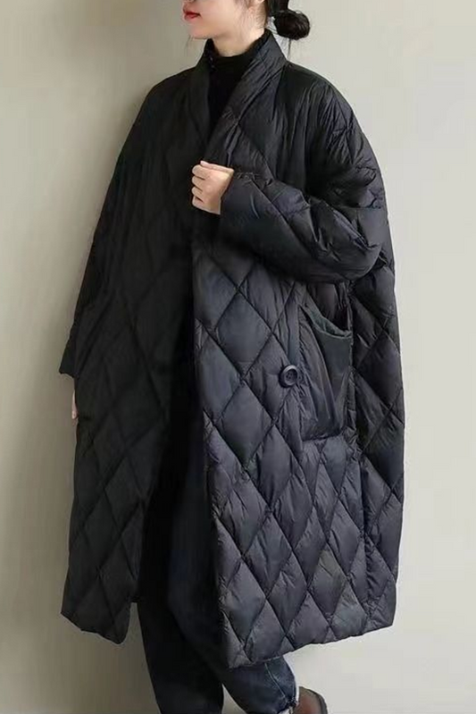 - Winter Loose Lightweight Long Down Jacket