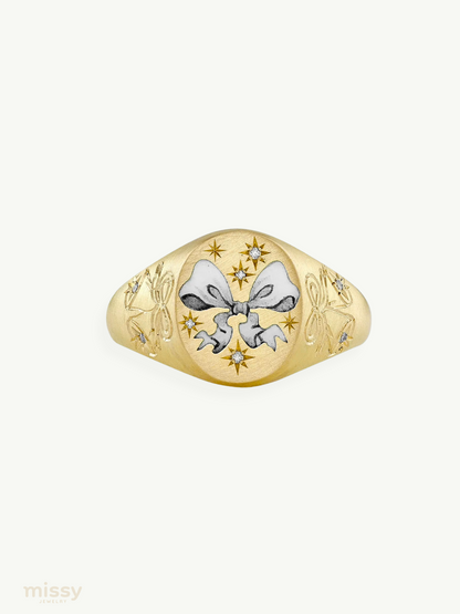 Annora Bow Painted Adjustable Rings