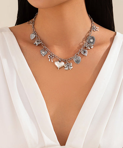 Silk Sterling Silver Asymmetrical Pendant Necklace