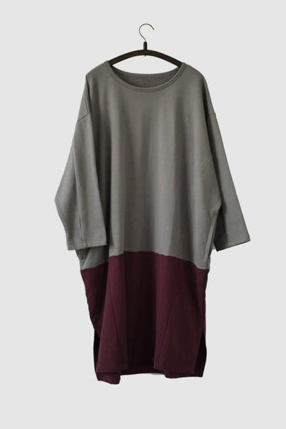 Spell Color Fleece Dress Warm Winter Cotton Top Causel Outfits