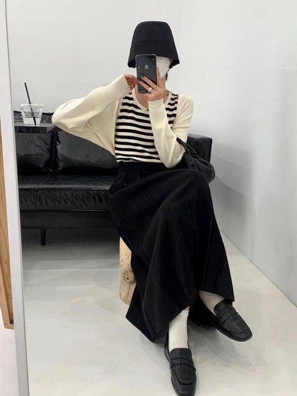 Pleated Skirt A-line Skirt