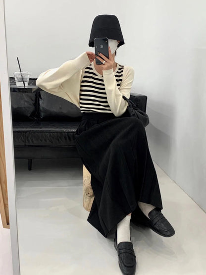 Pleated Skirt A-line Skirt