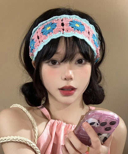 Style Colorful Hollow Out Knitted Headband
