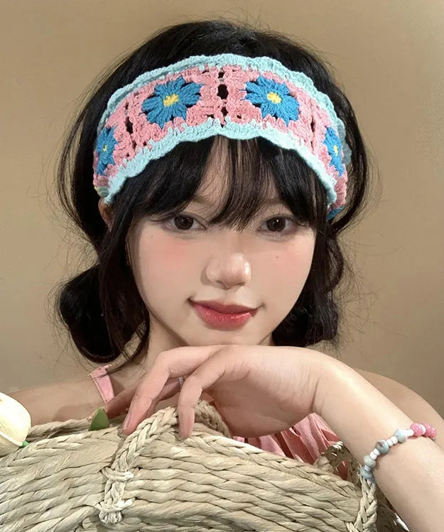 Style Colorful Hollow Out Knitted Headband