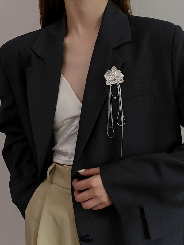 Original Stylish Color Tasseled Brooch