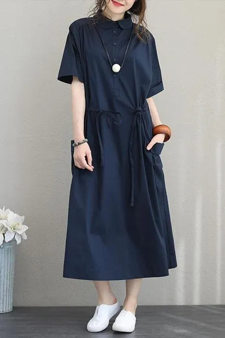 Summer Design Cotton Dresses Loose Clothes