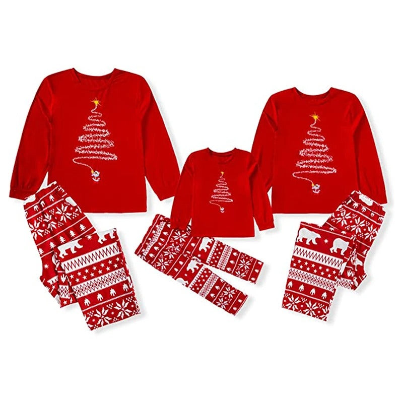 Stylish Winter Family Christmas Pajama Set for Unisex