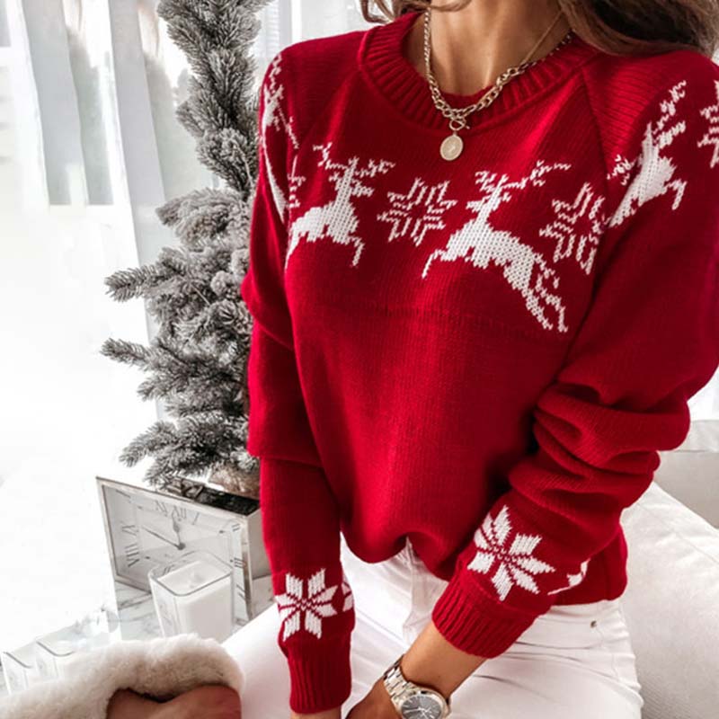 Warm Christmas Knit Sweater for Women