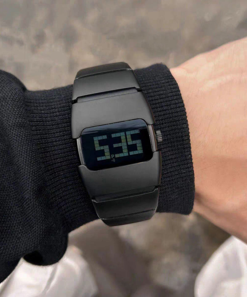 Silk Stainless Steel Square Electronic Watches