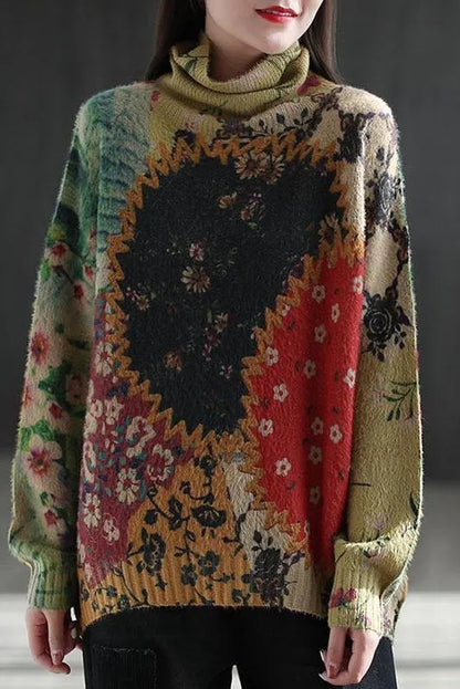 Winter Turtleneck Knitted Sweater