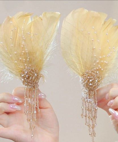 Vogue Gold Alloy Chicken Hair Tassel Hairpin