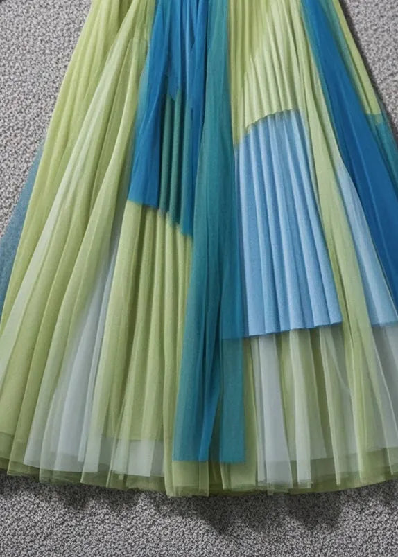 Multicolor Exra Large Hem Tulle Skirts Summer
