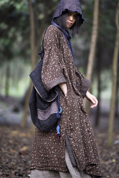 Fall New Retro Double Layer Cotton Trench Coat