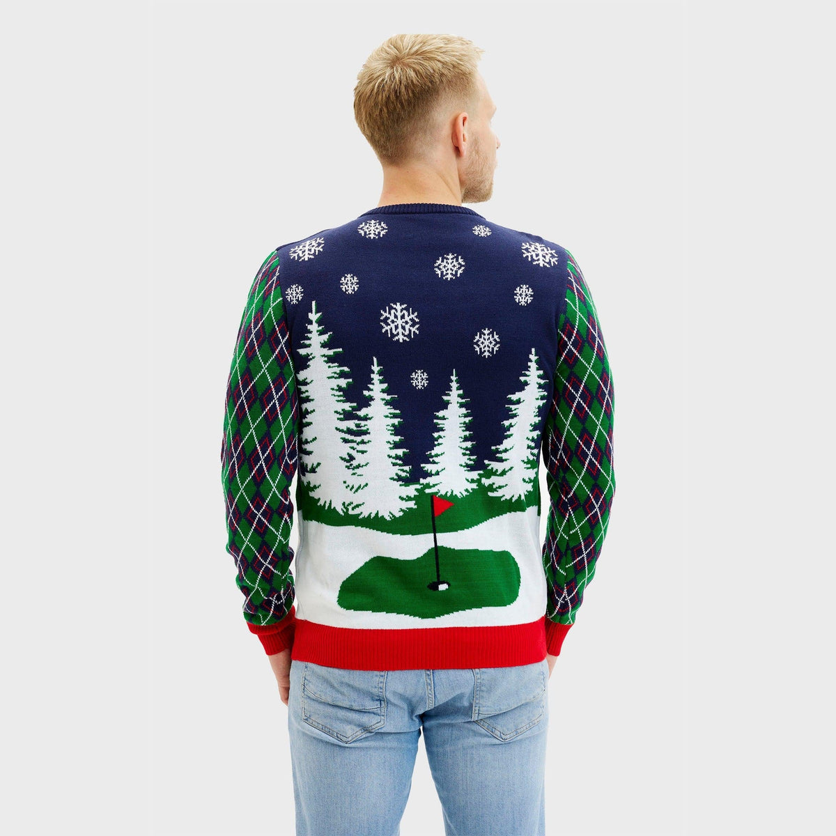 Ho Ho Hole In One Christmas Sweater Men's