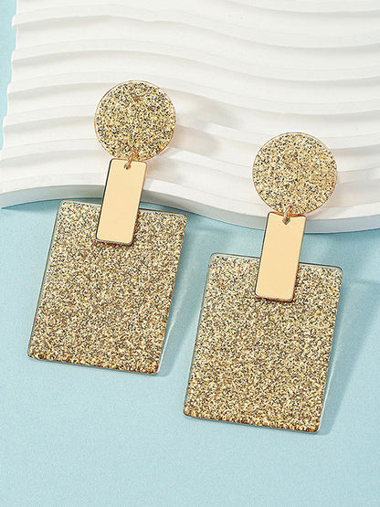 Geometric Drop Earrings