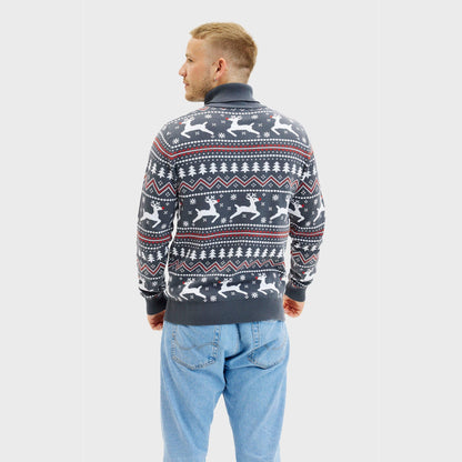 The Stylish High-Neck Christmas Jumper Men's