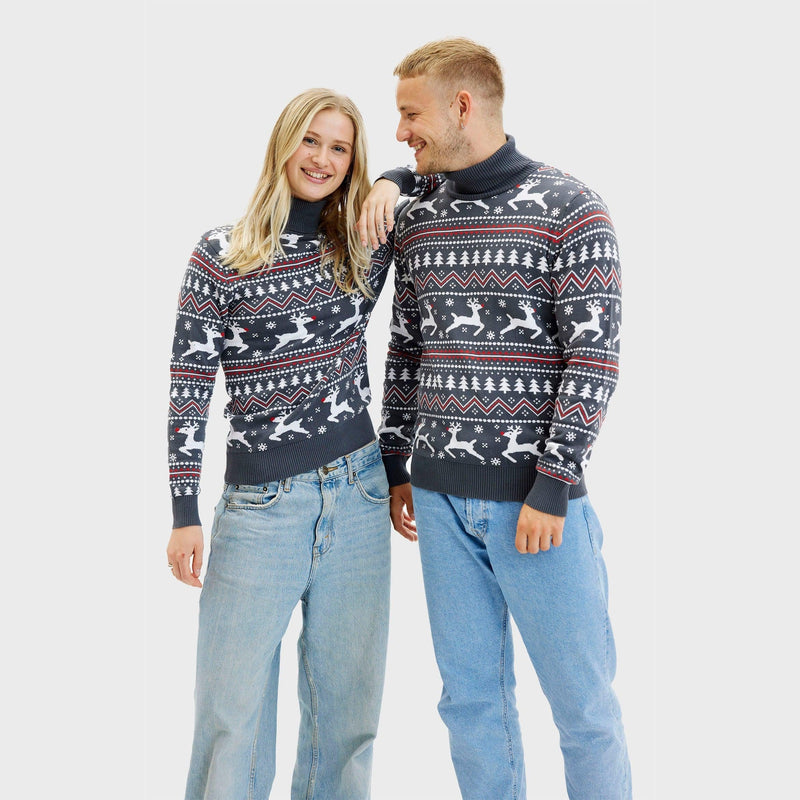 The Stylish High-Neck Christmas Jumper Men's