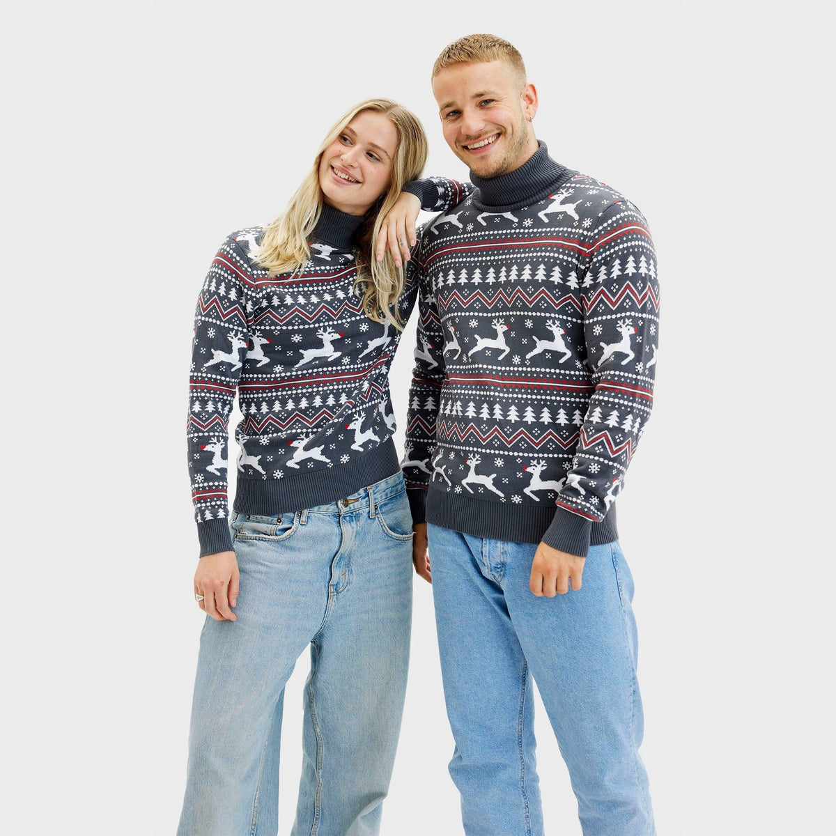 The Stylish High-Neck Christmas Sweater Women's