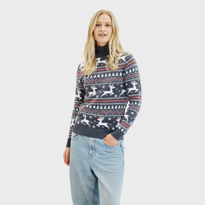 The Stylish High-Neck Christmas Sweater Women's