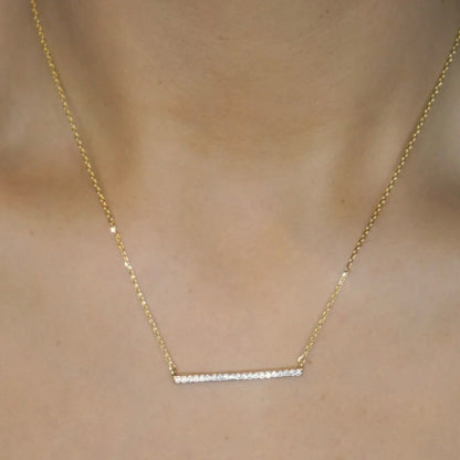 “bella” Gold Bar Bling Necklace