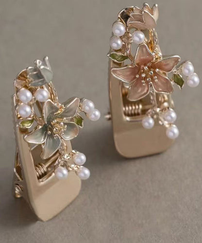 Alloy Pearl Dripping Glaze Hairpin Two-piece Set
