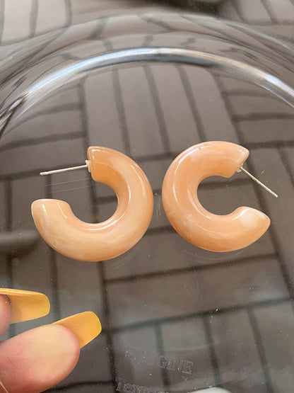 Simple 10 Colors Acrylic Geometric Earrings