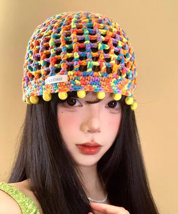 New Thin Breathable Hollow Out Knitted Boonie Hat