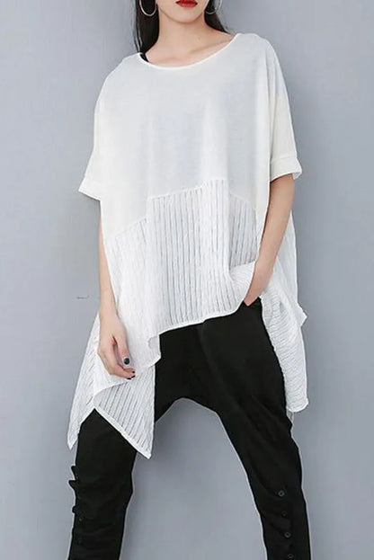 Limited Stock- Summer Patchwork Irregular T-shirt