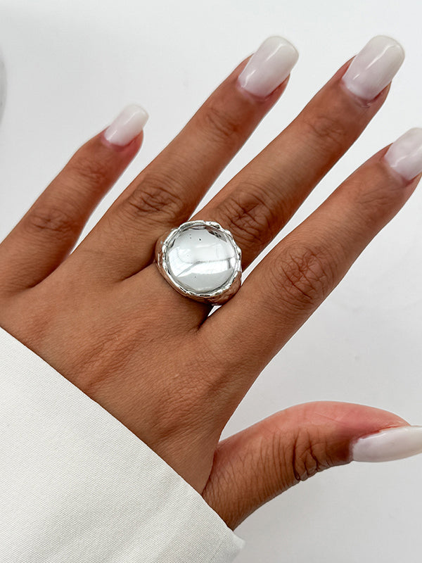 Geometric Rhine Stones Rings Accessories