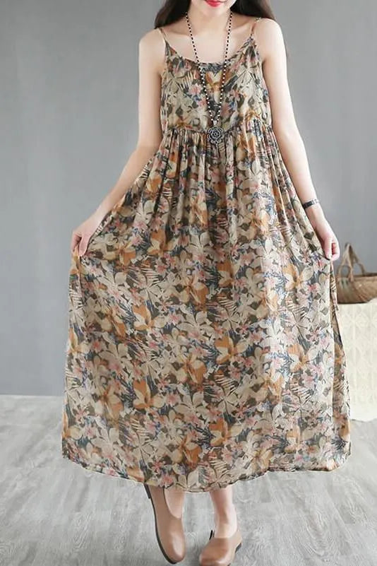 Summer Beach Sleeveless Pinafore Dress