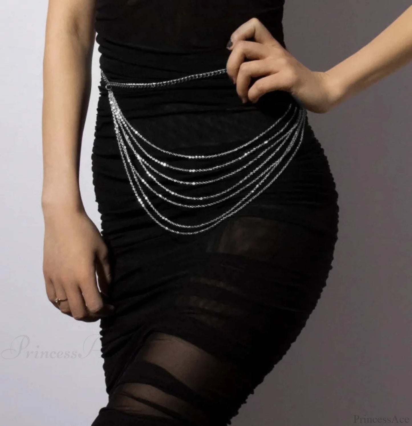 Mysterious Gilded Stomach Chain Belt