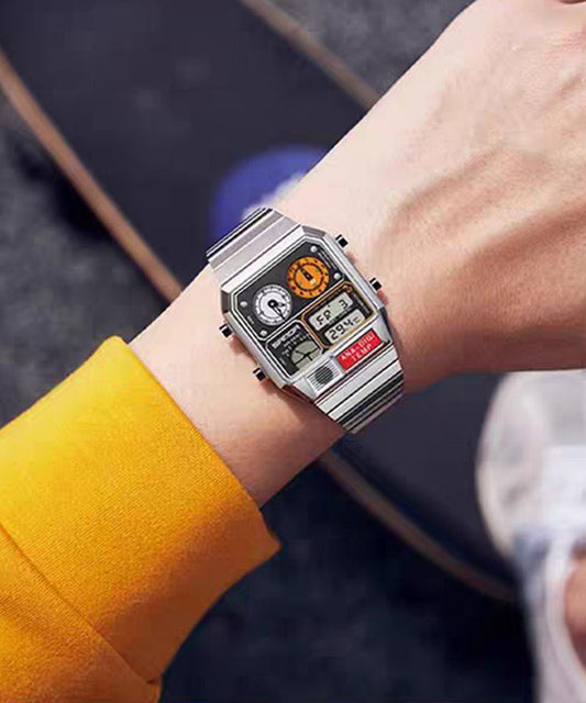 Silk Stainless Steel Alloy Tempered Glass Watches