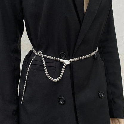 Distinct Gothic Serpent Head Metal Belt