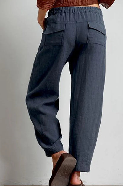 Pencil Pants Linen Trousers